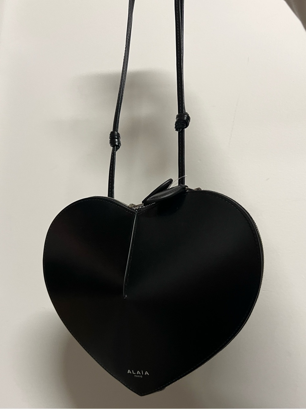 Alaia Black Heart-Shaped Crossbody bag